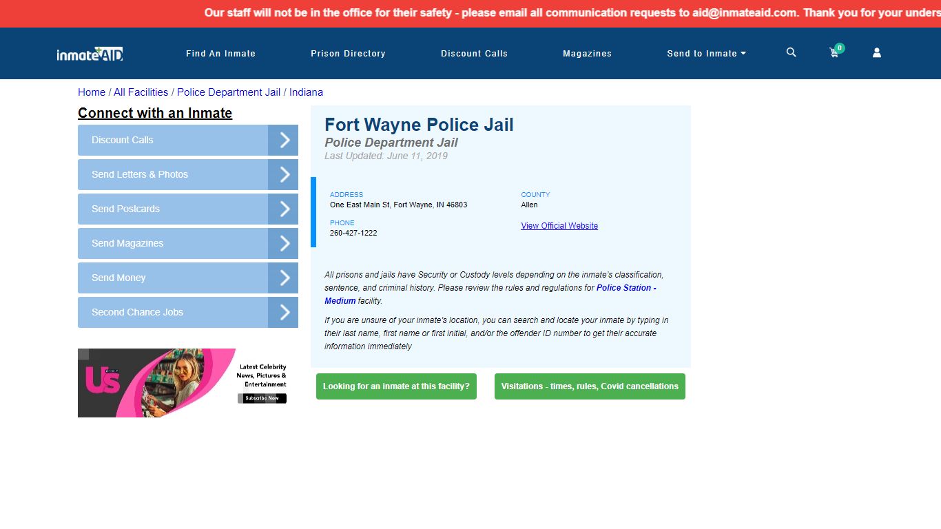 Fort Wayne Police Jail & Inmate Search - Fort Wayne, IN